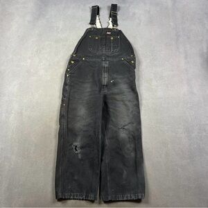 Dickies Men's Black Denim Overalls